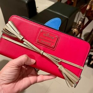 Loungefly Red and Gold Disney Wallet